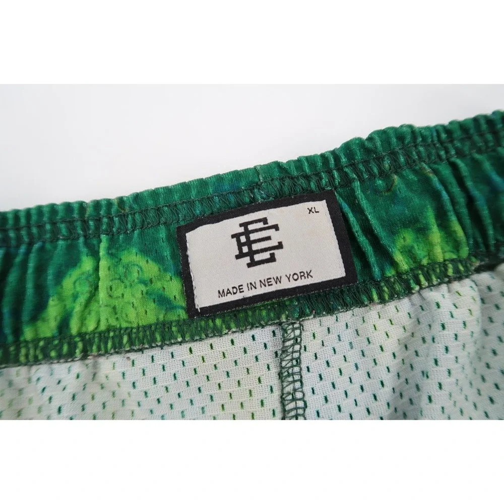 Eric Emanuel x Mountain Dew Mens XL Green Mesh Basic Shorts‎